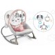 Balansoar multifunctional cu vibratii panda 3 jucarii Ricokids 7325 Roz