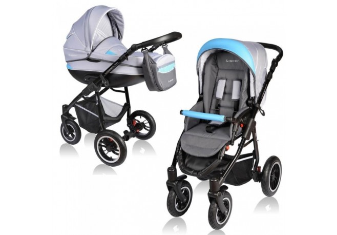 Carucior VESSANTI Crooner 2 in 1 - Blue/Gray