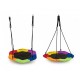 Leagan pentru copii rotund tip cuib de barza suspendat Ecotoys MIR6023 - Multicolor