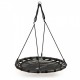 Leagan pentru copii rotund tip cuib de barza suspendat 100 cm Ecotoys MIR6300 - Negru