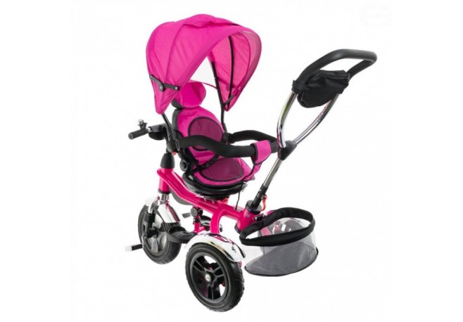 Tricicleta cu sezut reversibil EURObaby T307 - Roz