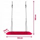 Leagan tip cuib pentru copii dreptunghiular XXL 110 x 70 cm 150 kg Neo-Sport 1011 Rosu