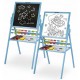 Tabla educationala cu doua fete si accesorii Ricokids RK-800 101 x 54 x 55 cm Albastru