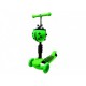 Trotineta 5 in 1 roti cu LED platforma antiderapanta JR R-Sport - Verde