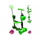Trotineta 5 in 1 roti cu LED platforma antiderapanta JR R-Sport - Verde