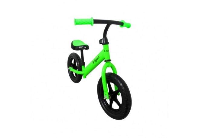Bicicleta fara pedale cu roti din spuma EVA R-Sport R7 - Verde