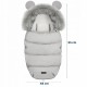 Sac de dormit Ricokids 95 x 48 cm Ricokids Elmi 720002 - Gri deschis
