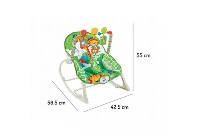Balansoar cu vibratii 3 in 1 Ecotoys 8616 - Jungla
