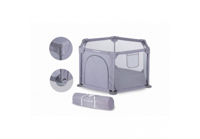 Tarc de joaca hexagonal pentru copii 122 x 106 cm Kidwell FANKO - Gray