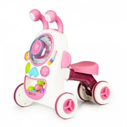 Antemergator interactiv 2 in 1 cu sezut lumini si sunete Ecotoys LC-V1336 - Roz