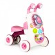 Antemergator interactiv 2 in 1 cu sezut lumini si sunete Ecotoys LC-V1336 - Roz
