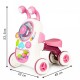 Antemergator interactiv 2 in 1 cu sezut lumini si sunete Ecotoys LC-V1336 - Roz