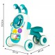 Antemergator interactiv 2 in 1 cu sezut lumini si sunete Ecotoys LC-V1336 - Albastru