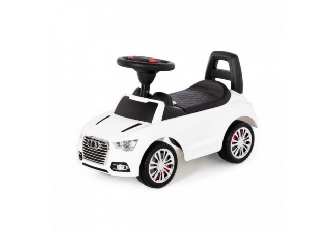 Masinuta de impins SuperCar cu panou de muzica 84552 - Alb