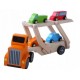 Camion de remorcare din lemn Lora + 4 masini Ecotoys 2243
