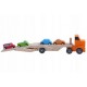 Camion de remorcare din lemn Lora + 4 masini Ecotoys 2243