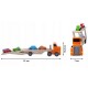 Camion de remorcare din lemn Lora + 4 masini Ecotoys 2243