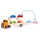 Camion de remorcare din lemn Lora + 4 masini Ecotoys 2243