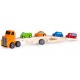 Camion de remorcare din lemn Lora + 4 masini Ecotoys 2243