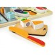 Bucatarie din lemn cu alimente si accesorii Ecotoys MC184
