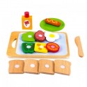 Set Mic Dejun din lemn Ecotoys SAWT18261