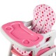 Scaun de masa multifunctional Ecotoys - Roz cu model