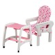 Scaun de masa multifunctional Ecotoys - Roz cu model