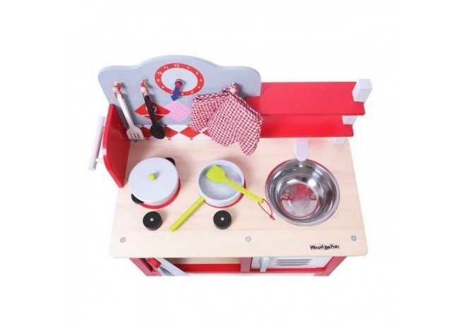Bucatarie din lemn pentru copii 4201 Ecotoys