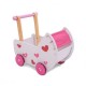 Carucior antemergator de papusi din lemn 2150 Ecotoys