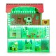 Casuta de papusi din lemn cu iluminare LED + set mobilier Ecotoys HM006395