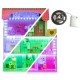 Casuta de papusi din lemn cu iluminare LED + set mobilier Ecotoys HM006395
