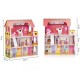 Casuta de papusi din lemn cu iluminare LED + set mobilier Ecotoys HM006395