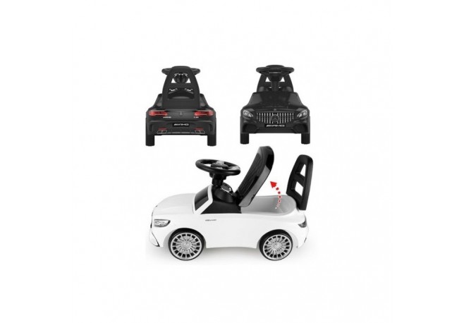 Masinuta de impins cu LED si sunete Mercedes S65 AMG - Negru