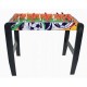Masa de fotbal din lemn MAJ-039 50 x 93 x 72 cm Ecotoys - Natur cu Wenge