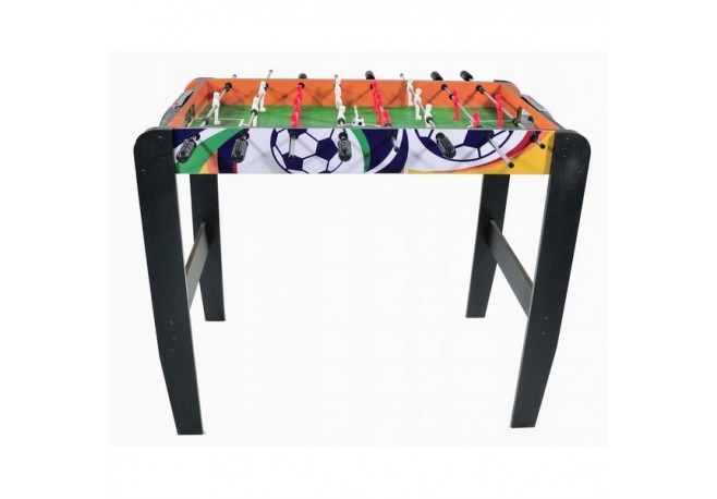 Masa de fotbal din lemn MAJ-039 50 x 93 x 72 cm Ecotoys - Natur cu Wenge