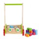 Antemergator din lemn + 20 de cuburi Ecotoys 2120