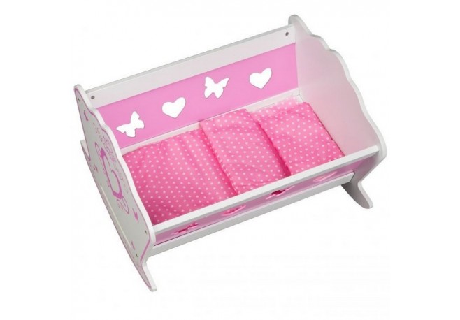 Patut balansoar din lemn pentru papusi TB051 Ecotoys