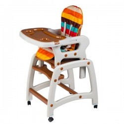 Scaun de masa multifunctional Ecotoys - Maro cu dungi