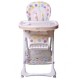 Scaun de masa Ecotoys - Alb cu buline