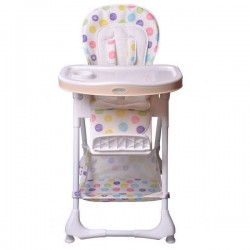 Scaun de masa Ecotoys - Alb cu buline