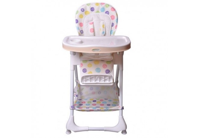 Scaun de masa Ecotoys - Alb cu buline