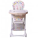 Scaun de masa Ecotoys - Alb cu buline