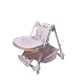 Scaun de masa Ecotoys - Alb cu buline