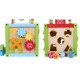 Cub educational din lemn 1004P Ecotoys
