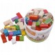 Cuburi din lemn Ecotoys (50 bucati)
