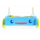 Antemergator din lemn + 40 de cuburi 2114 Ecotoys - Albastru