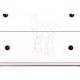 Comoda Drewex Giraffe - Natur cu Alb