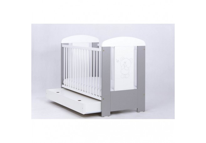 Patut Drewex Bear cu sertar - Silver