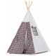 Cort de indieni TIPI-03 Ecotoys cu salteluta + perne - Alb