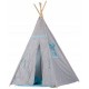 Cort de indieni TIPI-05 Ecotoys cu salteluta + perne - Gri